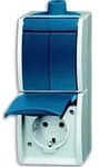 Busch-Jaeger Kombination Steckdose und Serienschalter 2601/5/20EW-53-503