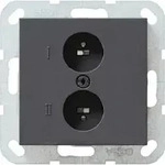 Gira Stereo-Lautsprecher-Steckdose System 55 anthrazit 040228