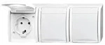 Busch-Jaeger SCHUKO-Dreifachsteckdose 2300/3 EW-54