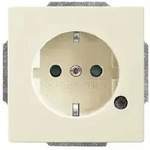 Busch-Jaeger SCHUKO Steckdose LED future LED-ws erh&ouml;hter BS weiss 20EUCBL-82
