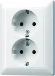 Jung AS5020UWW, Jung SCHUKO-Steckdose alpinwei&szlig; 16A 250V 2-fach AS 5020 U WW