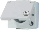 JG 620 W SL AP/WD-Steckdose mit Schloss