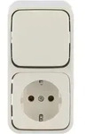 Busch-Jaeger Kombination Steckdose und Wechselschalter 2601/6/2300 EAP