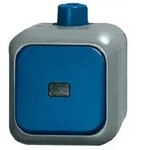 Busch-Jaeger Wippkontrollschalter Glimmlampe rott AP Duro 2000 WDI/2300 EWDV