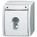 Busch-Jaeger Jalousietastschalter AP ocean alpinweiss IP44 2712SLW-54