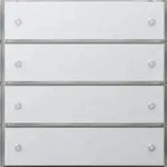 Gira KNX Tastsensor 3 Komfort 4-fach Fl&auml;chenschalter Reinweiss 2034112
