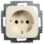 Busch-Jaeger SCHUKO Steckdosen-Einsatz 250V UP Duro 2000 SI cremeweiss 20EUC-212