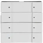 Busch-Jaeger Bedienelement 4/8-fach programmierbar mit Beschriftungsfeld 6127/02-84