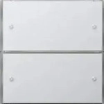 Gira KNX Tastsensor 3 Komfort 2-fach Fl&auml;chenschalter Reinweiss 2032112