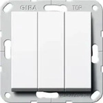 Gira Wippschalter Ein Aus 3-fach System 55 Reinweiss 283003