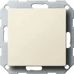 Gira Blindabdeckung mit Tragring System 55 cremeweiss gl&auml;nzend 026801