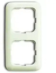 Busch-Jaeger Rahmen 2-fach wei&szlig;, senk.+ waage. 2512-212