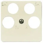 Busch-Jaeger Zentralscheibe Antenne 4-fach Duro 2000 SI weiss 1743/10-04-212