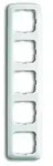 Busch-Jaeger Rahmen 5-fach alpinwei&szlig; senk.+ waager. 2515-214