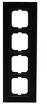Busch-Jaeger Rahmen 4-fach carat Glas schwarz 1724-825