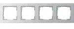 Gira Abdeckrahmen 4-fach Aluminium E2 021425