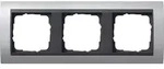 Gira Abdeckrahmen 3-fach Aluminium -fachanth.ZL,bruchsich. 021306