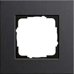 Gira Abdeckrahmen 1-fach Esprit Aluminium schwarz 0211126