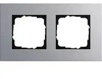 Gira Abdeckrahmen 2-fach Esprit Aluminium 021217