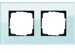 Gira Abdeckrahmen 2-fach Esprit Glas mint 021218
