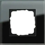 Gira Abdeckrahmen 1-fach Schwarzglas Esprit 021105