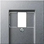 Gira Zentralplatte TAE Aluminium System55 027626