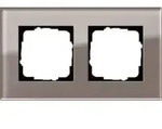 Gira Abdeckrahmen 2-fach Esprit Glas umbra 0212122