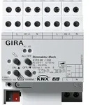 GIRA 217200, Gira Universal-Dimmaktor 2-fach 2x300W KNX/EIB REG 217200