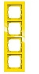 Busch-Jaeger Abdeckrahmen 4-fach axcent gelb 1724-285