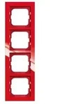 Busch-Jaeger Abdeckrahmen 4-fach axcent rot 1724-287