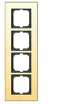 Busch-Jaeger Abdeckrahmen 4-fach carat Echtgoldauflage 24 Karat 1724-823-101