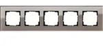 Gira Abdeckrahmen 5-fach Esprit Glas umbra 0215122