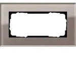 Gira Abdeckrahmen 2-fach glas ohne Mittelsteg 1002122