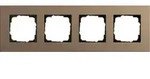 Gira 4-fach Abdeckrahmen Esprit Lin. Mplx. Hellbraun 0214221
