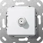 Gira SAT F Buchse Gender Changer Einsatz Reinweiss 565003