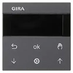 Gira S3000 Jalousie- + Schaltuhr Display System 55 Anthrazit 536628