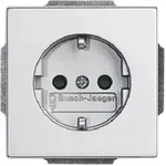 Busch-Jaeger SCHUKO Steckdosen-Einsatz future linear alusilber 2300EUCB-83