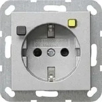 Gira FI-Schutzsteckdose 30mA Alu 267726