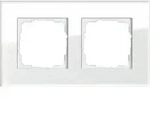 Gira Abdeckrahmen 2-fach weissglas Esprit 021212