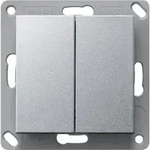 Gira Funk Wandsender batterielos 2-fach System 55 Aluminium 242226