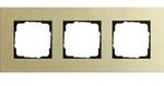 Gira 3-fach Abdeckrahmen Esprit Aluminium Hellgold 0213217