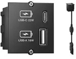 Bachmann USB A+C Custom Modul GST18i3-St. 0,2m schwarz 917.227