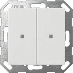 Gira Taster Wippe KNX, 2-fach, Reinwei&szlig; 517303
