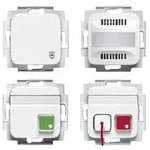 Busch-Jaeger Ruf-Set f&uuml;r Behind.-WC nach DIN VDE 0834 alpinweiss 1510UC-214-101