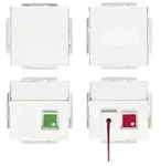 Busch-Jaeger Ruf-Set f&uuml;r Behind.-WC Nach DIN VDE 0834 studioweiss 1510UC-84-101