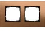 Gira Abdeckrahmen 2-fach Gira Esprit Bronze 021238