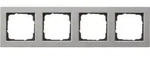 Gira Abdeckrahmen 4-fach flach E2 Edelstahl 021433
