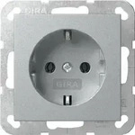 Gira Schuko-Steckdose System 55 aluminium 418826