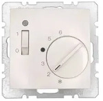 Berker Unterputz S1 Raumtemperaturregler &Ouml;ffner und LED polarweiss gl&auml;nzend
