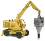 H0 Bagger Weimar Mobilbagger T174-2 mit Trichter